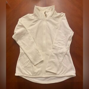 Skechers XL Women’s Full Zip Scuba CREAM NWOT